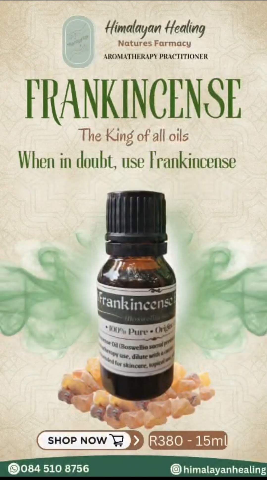Frankincense Essential Oil (Boswellia sacra)