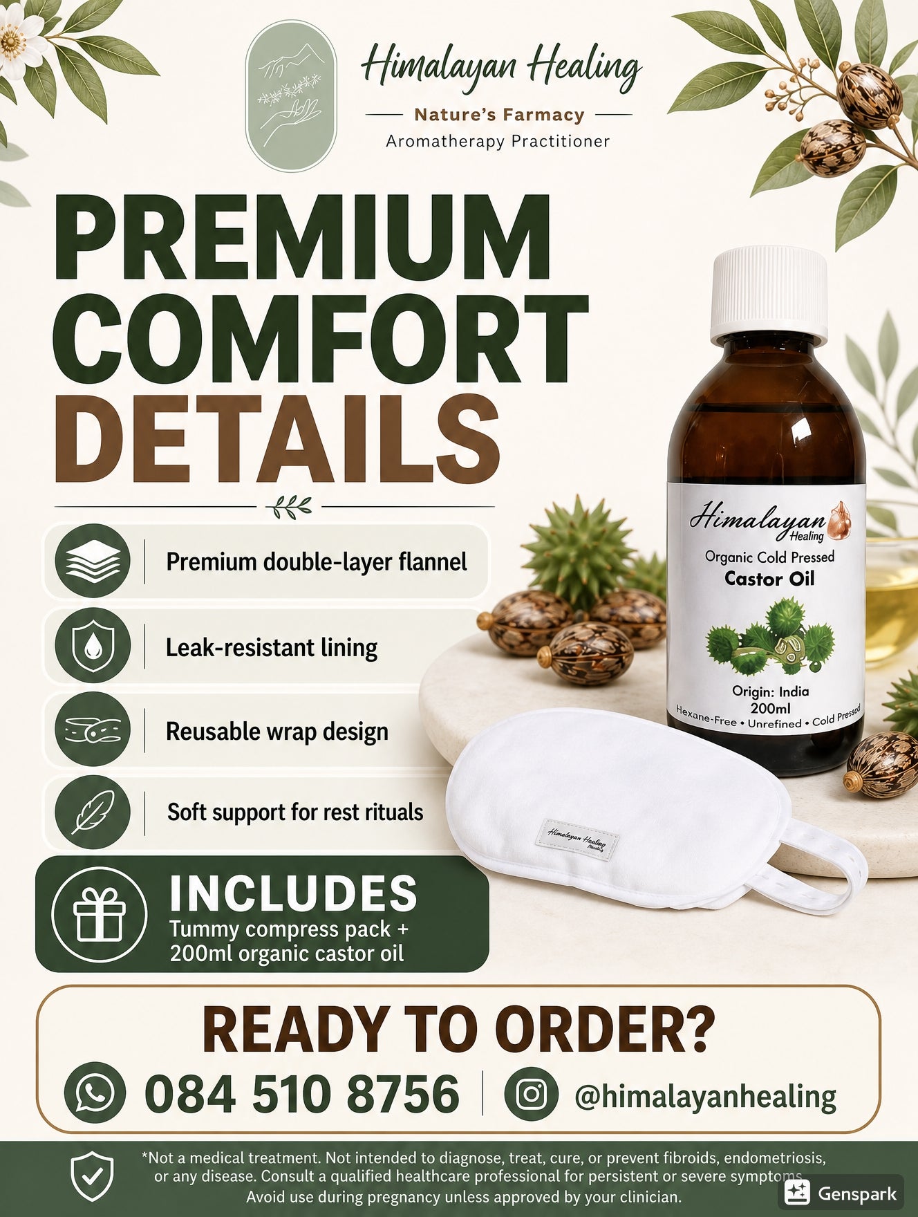 Castor Oil Tummy Pack