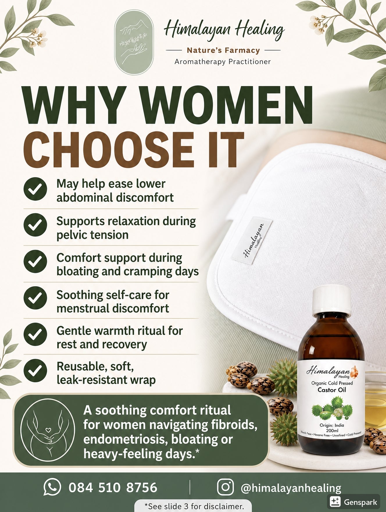 Castor Oil Tummy Pack