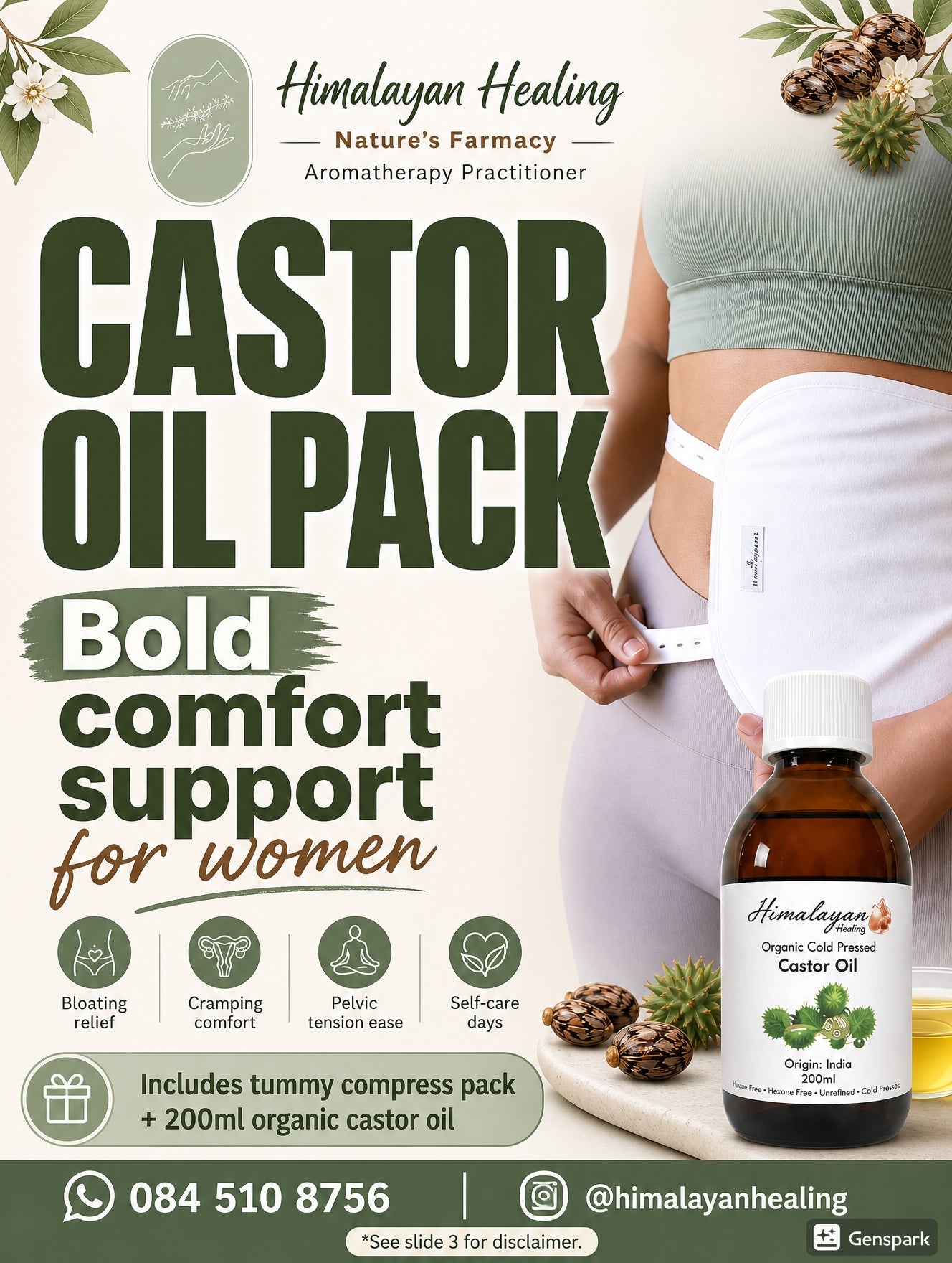 Castor Oil Tummy Pack